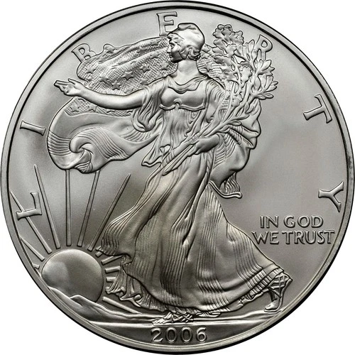 2006  American Silver Eagle 1 Troy Oz .999 Fine Silver uncircuited