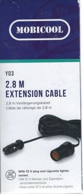 MOBICOOL ,Y03 ,12V Verlängerungskabel - 2,5 m Zigarettenanzünder Kabel - Neu / O