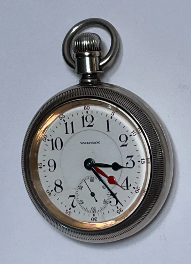 Vintage c. 1904 Vanguard Coin Silver 23 J Waltham Pocket Watch, Case #14000720 - Image 4 of 4