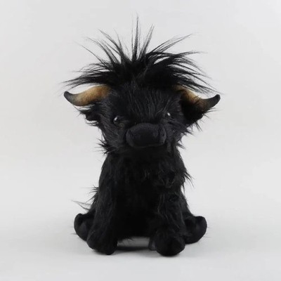 Stuffed Animals Highland Cows Cute Stuff Fluffy Cattle Dolls Best Gift For Birth