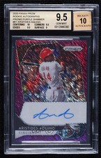 2020 Prizm Rookie FOTL Purple Shimmer 1/7 Aristides Aquino BGS 9.5 Auto ib6