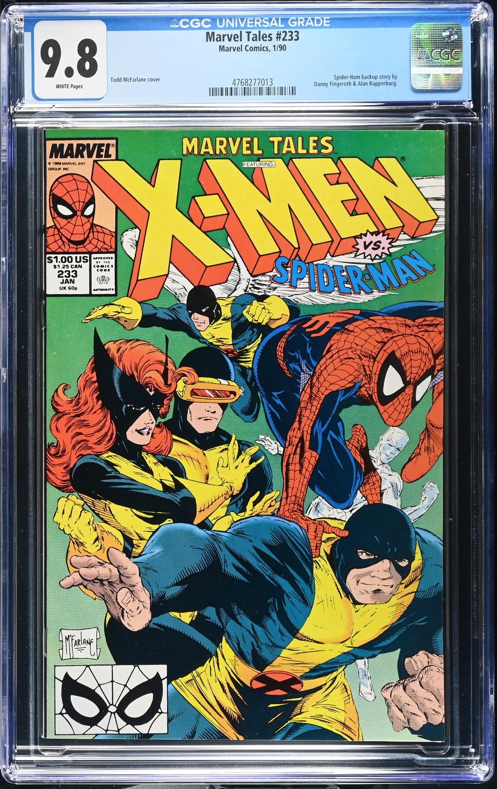 Marvel Tales #233 - CGC 9.8 - WP - NM/MT - Todd McFarlane Original X-Men Cover