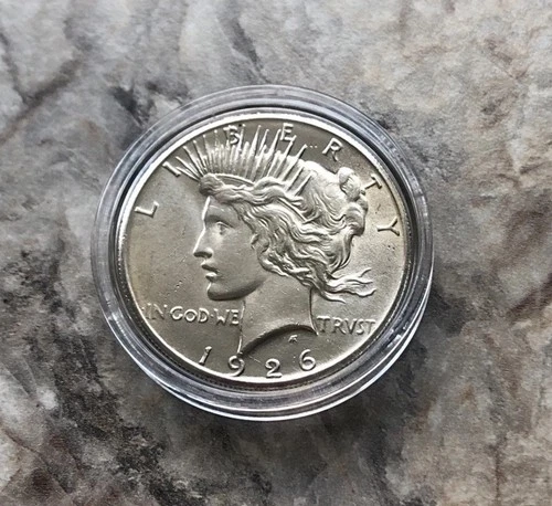 1926 SILVER PEACE DOLLAR IN STUNNING MINT STATE BU CONDITION!!