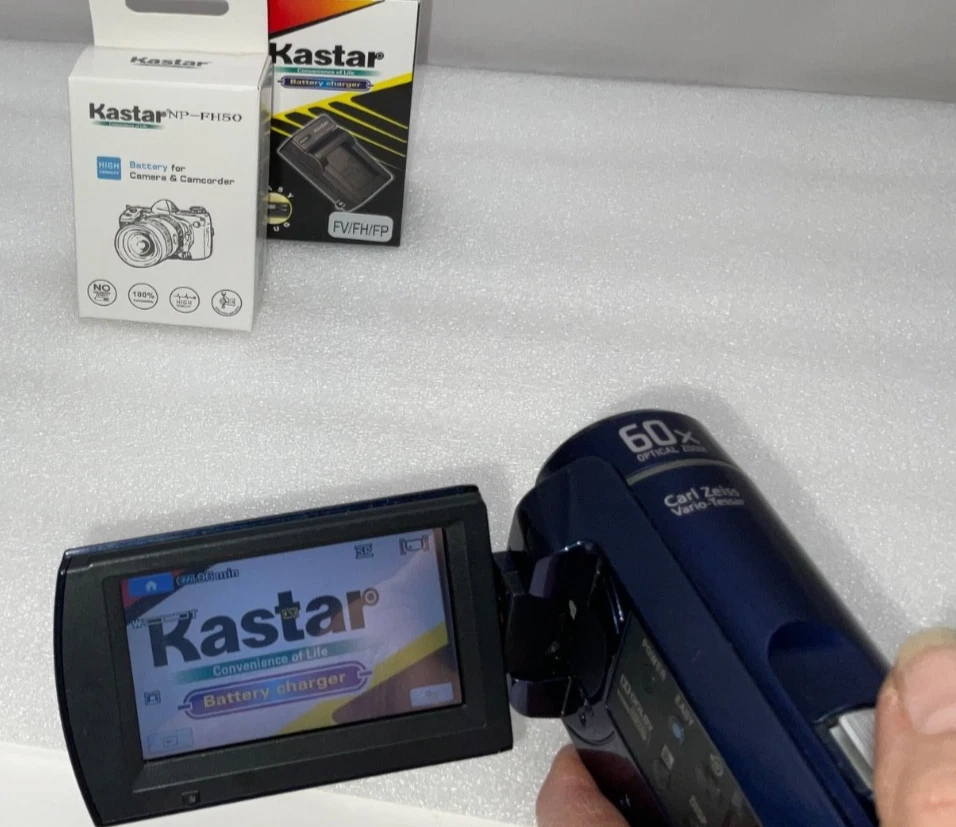 Sony DCR-SX40 4GB SD Handycam Camcorder Blue-4GB Internal Memory New BATTERY++ - Image 3 of 4