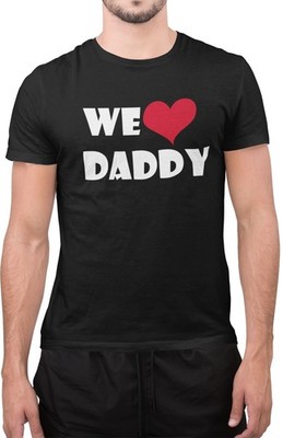 Lustiges T-Shirt We Love Papa Vater Papa Liebe Cool Neuheit Tumblr Toll