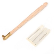 Crochet Hook With 3 Needles Embroidery Needle Set Knitting Beaded Embroidery AD