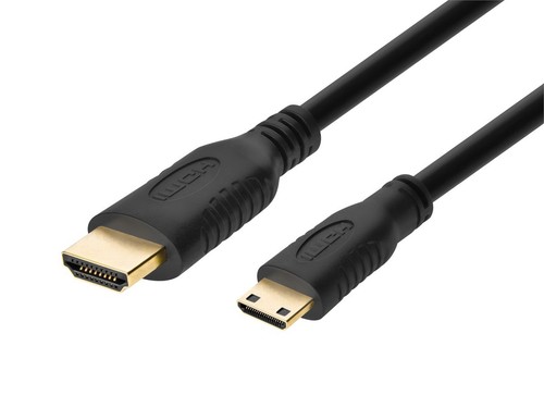 Monoprice High Speed HDMI Cable with HDMI Mini Connector, 6ft, Black, 30AWG