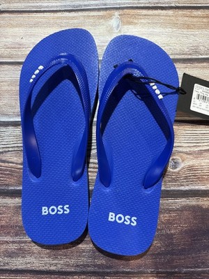 Hugo Boss Men's Flip-Flops Open Royal Blue Sandals