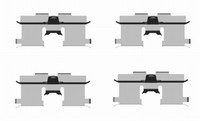 Hella 8DZ 355 203-961 ZubehöRsatz, Scheibenbremsbelag Hinten FüR Chevrolet