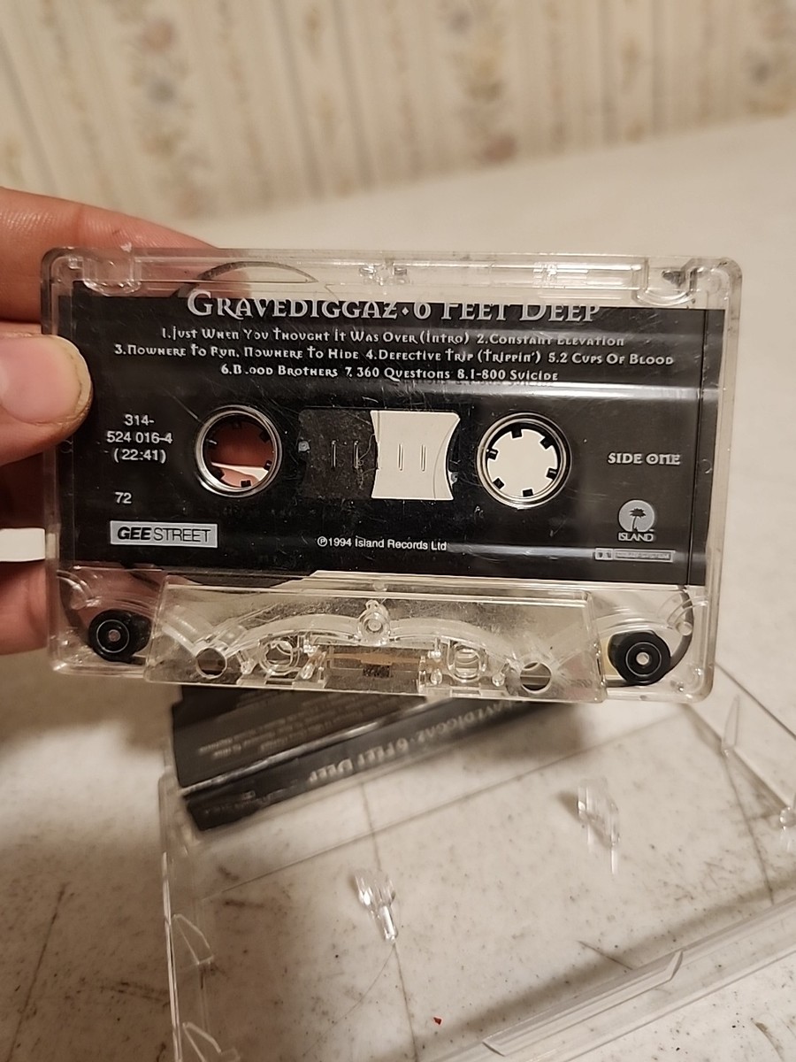 Gravediggaz 6 Feet Deep Cassette Tape 1994 Island Records RZA Hip
