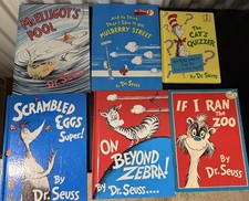 6 Banned Dr. Seuss Books RARE Lot Out Of Print 5 Hardcover 1 Soft. Collectible!