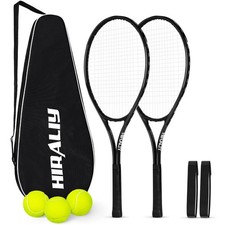 HIRALIY 27" Tennis Rackets Set for Adults, 2 Player Pre-Strung Tennis Racquet...