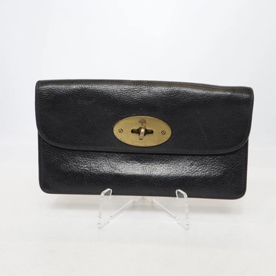 Mulberry, Portemonnaie, Leder, Schwarz, Einfarbig, 18 cm, 10 #RAO