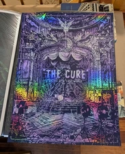 The Cure Daniel Danger Foil Concert Poster Boston 2023 Official Show Print