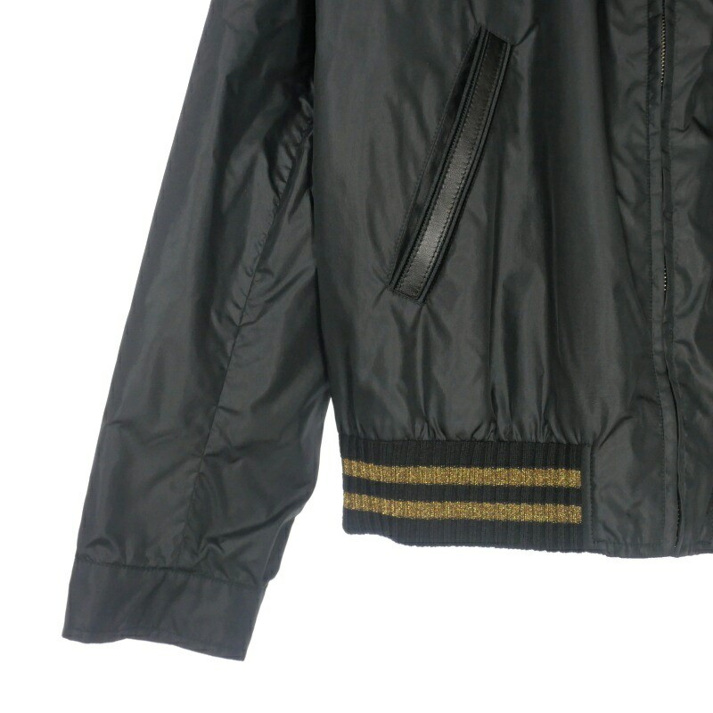 Saint Laurent Paris Giacca Nylon Zip Uomo Nero 50