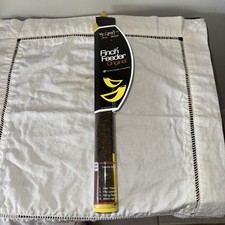 Mr Canary Nyjer Filled Yellow Plastic Tube Bird Feeder MC-T12SNT