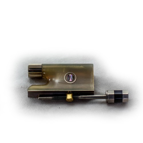 Fully Lined Horn Frog for 4/4 Violin Bow+FREE Tip, etc. - Picture 2 of 2