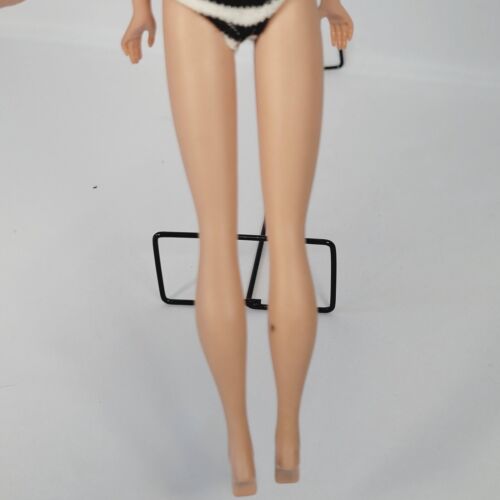 1961 Vintage 850 Mattel Bubble Cut Tizian rote Haare Barbie Puppe gestreifter Badeanzug - Bild 13 von 24