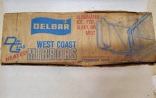 NOS Vintage Delbar West Coast Heated Truck Mirror Heads