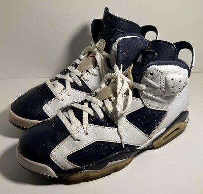 Nike Air Jordan 6 VI Olympic Size‎ 10.5 384664 130 Nike Air Jordan 6 Retro VI Olympic 2012 384664-130 Midnight  main image 3