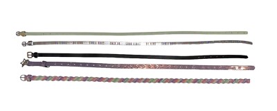 Girls  Thin Belts Rainbow Glitter Sparkle Star Multicolor Patters Size Large-XXL
