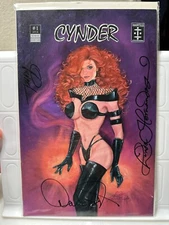 CYNDER #1 3x signed #1 of 3 Immortelle Studios Comic NM+
