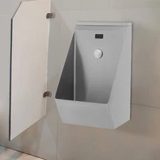 Wall Mounted Automatic Sensor Urinal Stainless Steel Sensor Men's BathroomUrinal