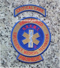 Medic Patch Critical care Paramedic N.R.E.M.T. Rescue Medical Patch logo embroid