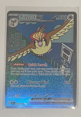 Pokémon TCG Pidgeot ex SV03: Obsidian Flames 225/197 Holo Special