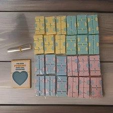 24 Fidget Cubes And 24 Valentines Cards New/ Sealed