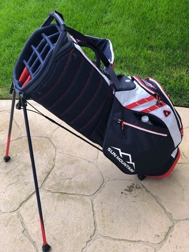 Sun Mountain 4.5LS Stand Bag with 14 Way Divider Top "New" USA Red White & Blue - Picture 4 of 21