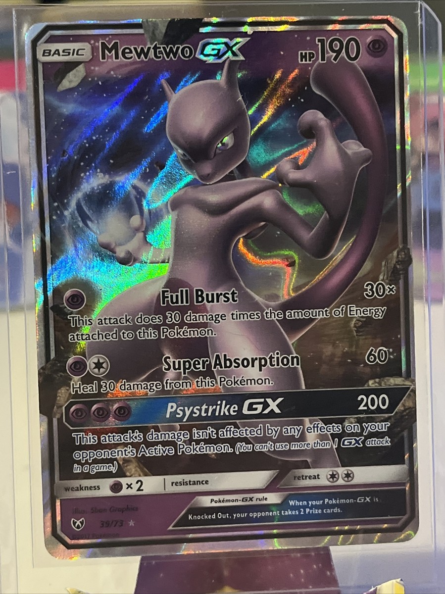 Pokemon TCG Mewtwo GX 39/73 Ultra Rare S&M: Shining Legends HP | eBay