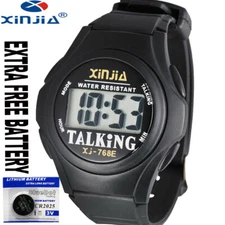 Speaking English Talking Watch Extra 5 Years Free Battery With Gift Box 