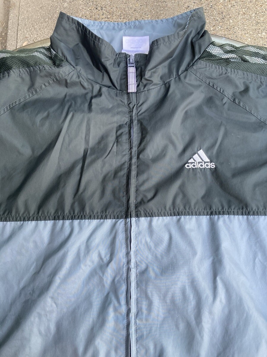 トップス archive adidas track jacket y2k gray ADIDAS Y2K Grey Track Jacket Men's Size 2XL Active Athletic