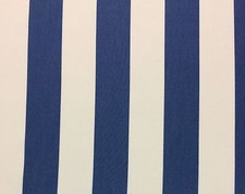BALLARD DESIGN CANOPY STRIPE AZURE BLUE WHITE SUNBRELLA FABRIC 1.5 YARDS 54"W