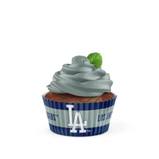 Los Angeles Dodgers MLB Baking Cups for CupCakes - 50 Pack