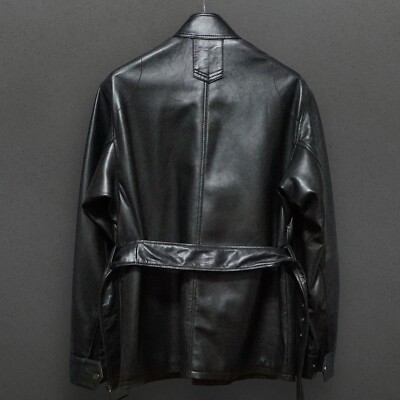 ZARA MEN SRPLS LEATHER JACKET SIZE M BLACK SHEEP LEATHER REF 5479