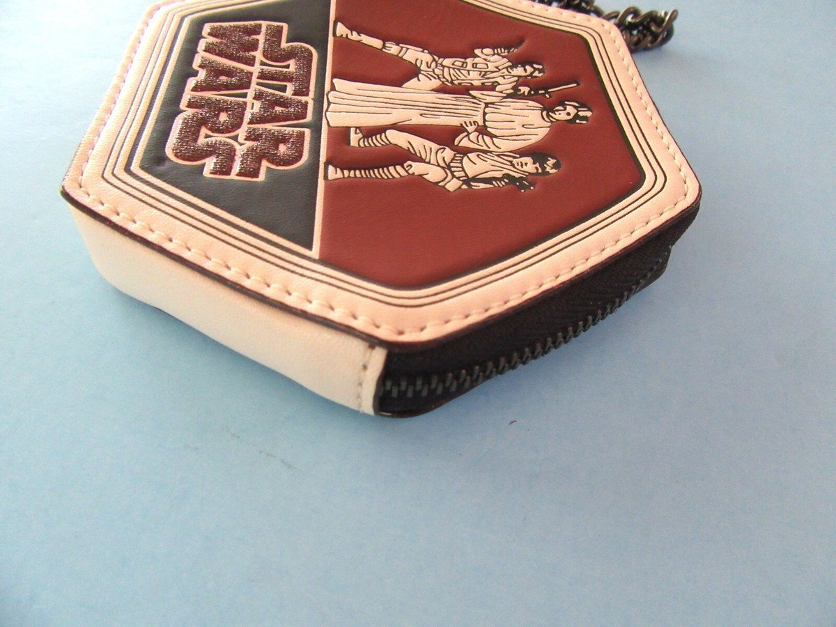 COACH - STAR WARS collectible hexagon leather coin purse