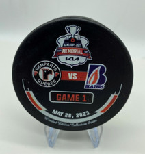 2022-23 Kamloops Memorial Cup Official Puck QUEBEC REMPARTS vs KAMLOOPS BLAZERS
