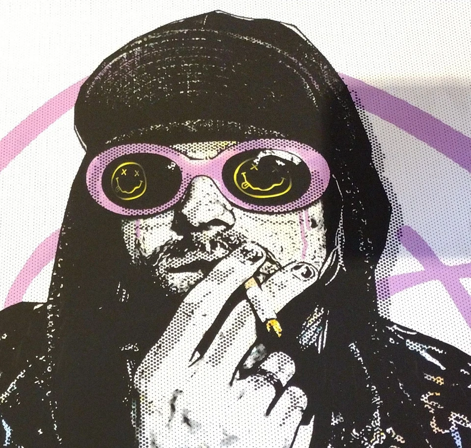 Chris Boyle Reino Unido edición limitada firmado arte fuera de servicio (sin impresión) RARO Kurt Cobain 🎸 Nirvana Foto 3 de 4