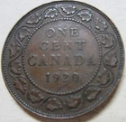 Photo of a 1920 Canada Large Cent from an eBay listing that sold on Jul 5, 2026
