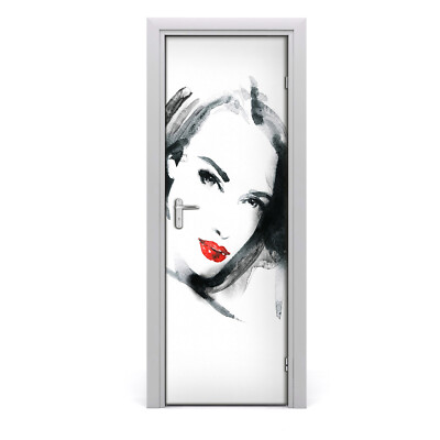 Tulup Türaufkleber 75x205 cm Dekorative  - Porträt einer Frau