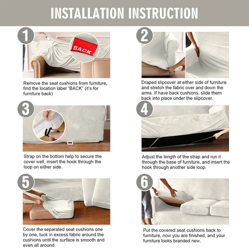 Samt Stretch Elastisch Sofabezug Wohn Couch Schonbezüge Schoner 1/2/3 Sitzer - Bild 82 von 112