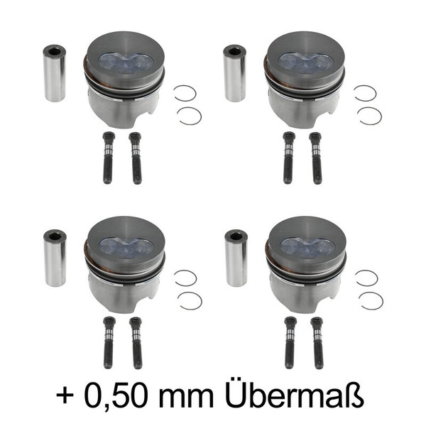 Kolbenset +0,5 Mit Pleuelschrauben FüR VW T3 1.7D 033107081 KY-image