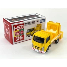 Tomica Isuzu Elf Japan Roadworks Sign Car Metal Diecast Car Model 1/64 #26