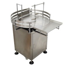 31" Automatic Bottle Accumulation Table Bottle Unscrambler Rotary Bottle Sorting