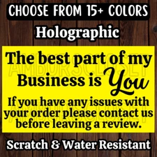 50 THANK YOU STICKERS 2.25" LABELS SEALS SMALL BUSINESS SCRATCH RESISTANT