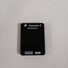 HORI PS2 Memory Card 8MB LUMINOUS BLACK 024 PlayStation 2 From Japan Tested