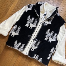 Vintage 80’s Denali Polar Bear Coat Womens Xl Soft Fleece Heavy + Removable Vest