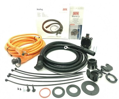 DEFA 460961 + 460939 + 460829 Interior Heater Connection CABLE + Socket 5m + 2m